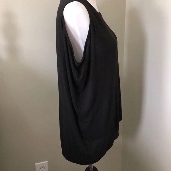 Eileen Fisher Organic Cotton Asymmetrical Tank Top - Picture 3 of 8